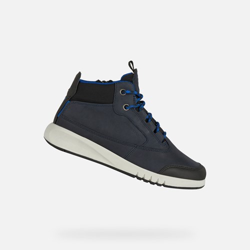 Geox Aeranter Abx Mid-calf Boots Fiú Sötétkék Királykék | JBKU-76812
