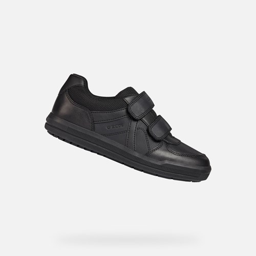 Geox Arzach Slip On Fiú Fekete | XPZA-27364