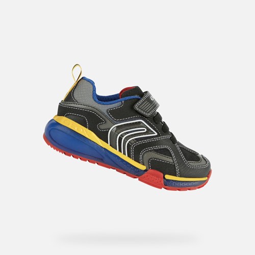 Geox Bayonyc Light-up Shoes Fiú Fekete Színes | PRUG-89235