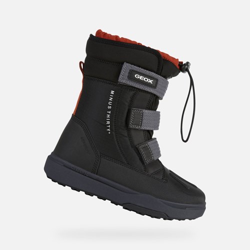 Geox Bunshee Pg Abx Vízálló Bakancs Fiú Fekete | SAHN-82597