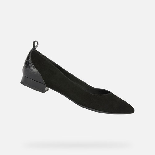 Geox Charyssa Balerina Cipő Női Fekete | VYIH-63452