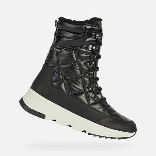 Geox Falena Abx Bokacsizma Női Fekete | DRYB-24673