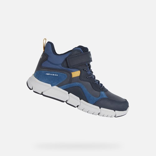 Geox Flexyper Abx Vízálló Bakancs Fiú Sötétkék | XZLU-48357