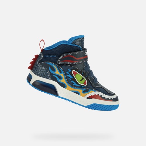 Geox Inek Light-up Shoes Fiú Sötétkék Világos Kék | YTZU-28037