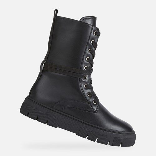 Geox Isotte Bokacsizma Női Fekete | ESJQ-58743