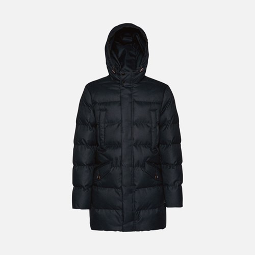 Geox Levico Pehelykabát Férfi Fekete | OUND-42583