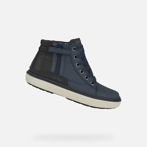 Geox Mattias Abx Mid-calf Boots Fiú Sötétkék Fekete | PDGX-38297