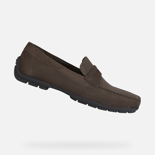 Geox Moner W 2fit Loafer Cipő Férfi Sötétbarna | JLKO-75248