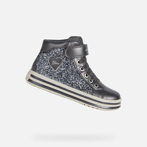 Geox Pawnee Light-up Shoes Lány Sötétszürke | EPMV-18732