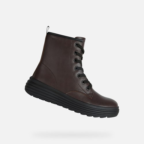 Geox Phaolae Mid-calf Boots Lány Sötétbordó | ZBVW-20491