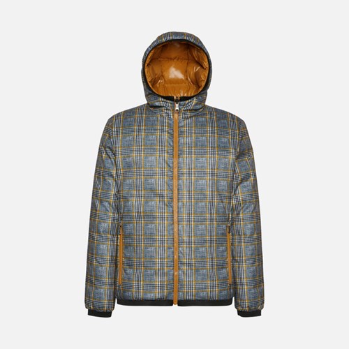 Geox Ravex Pehelykabát Férfi Sky Captain / Wood Thrush | PABF-92048