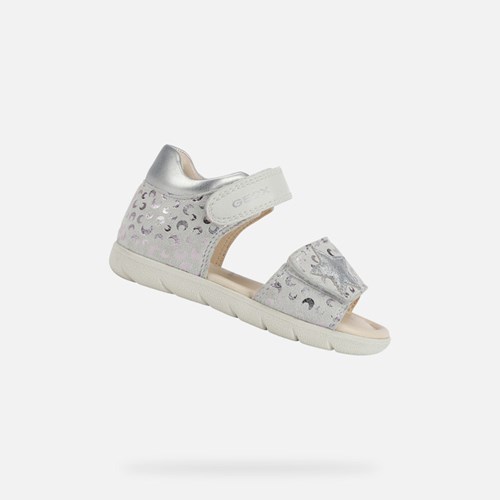 Geox Sandal Alul Szandál Baba Fehér Titán | GFLY-38697