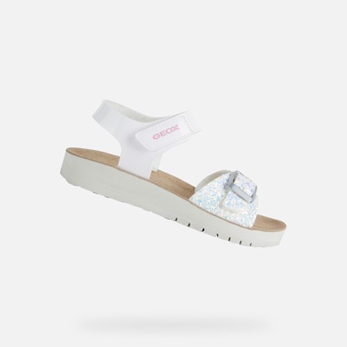 Geox Sandal Costarei Szandál Lány Fehér | NHSE-94650