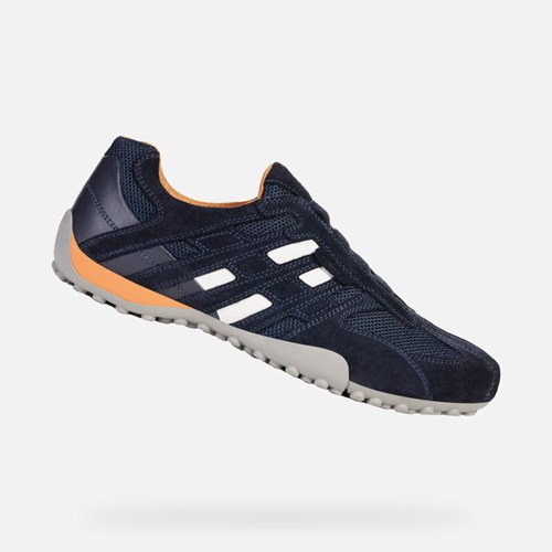 Geox Snake Slip On Férfi Sötétkék | QGIB-93856