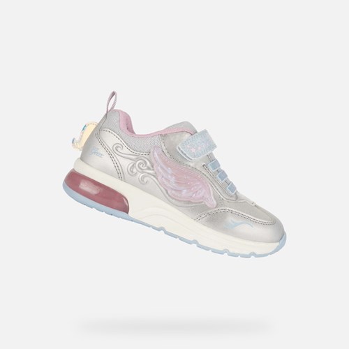 Geox Spaceclub Light-up Shoes Lány Titán Rózsaszín | RIUT-97340