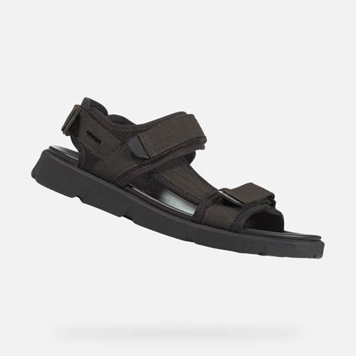 Geox Xand 2s Szandál Férfi Szürke Fekete | FKEN-35907